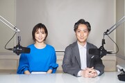 左からヒロド歩美(ABCアナウンサー)、中村七之助。
