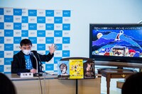 「ふじのくに→せかい演劇祭2021」プレス発表会の様子。（撮影：中尾栄治）