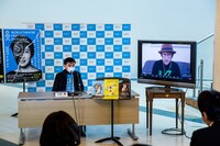 「ふじのくに→せかい演劇祭2021」プレス発表会の様子。（撮影：中尾栄治）