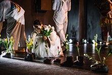 ひとごと。「こどもとつくる舞台『花をそだてるように、ほんとうをそだてています。』」より。（撮影：山下希実）