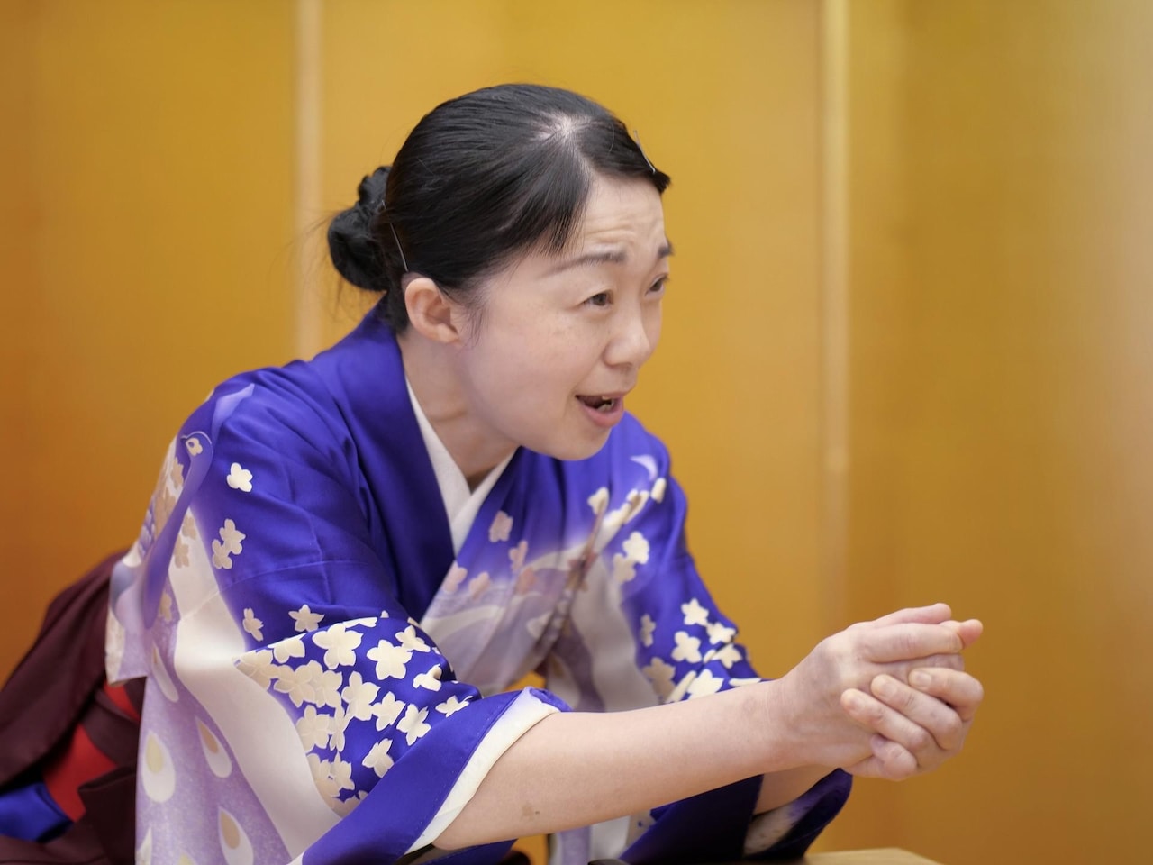 閉鎖前のナビロフトで緊急企画、北村想「怪人二十面相伝」を振り袖講談で