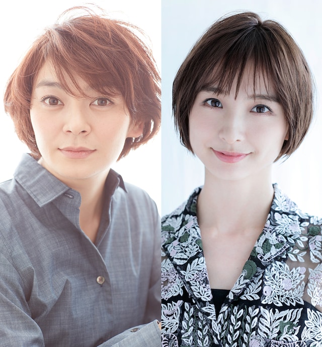 左から田畑智子、篠田麻里子 。