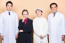 文学座「ウィット」キャスト（撮影：宮川舞子）