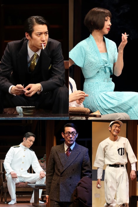 クラウドファンディングのリターンとして用意されている舞台衣装を着た出演者たち。