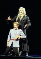 ミュージカル「エリザベート」（2000年公演）より、ルドルフ役を演じる井上芳雄（写真下）。（写真提供：東宝演劇部）