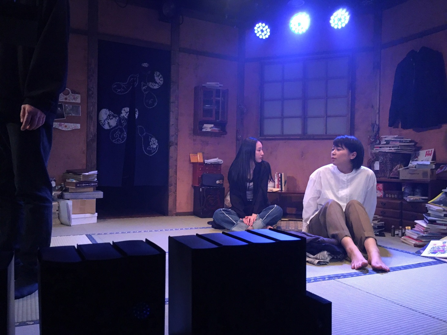 LORE.p First project「夜半の月」舞台稽古の様子。