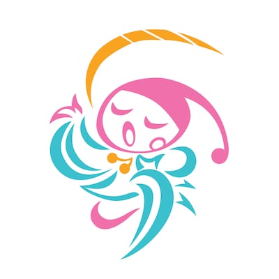 「池袋演劇祭」公式キャラクターのマイム。