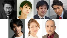 上段左から寺脇康文、清水くるみ、有川マコト、小林タカ鹿。下段左から牧田哲也、水夏希、木場勝己。