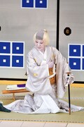 「盛綱陣屋」より、片岡秀太郎扮する微妙。(c)松竹