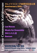 「La Danse Compagnie Kaleidoscope カレイドスコープ25周年記念公演 Anniversary 25th」チラシ表