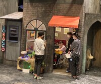 「虹む街」稽古の様子。