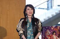 「夜は短し歩けよ乙女」記者会見より、鈴木砂羽。