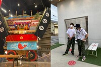 能登島での様子。