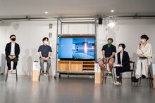 イスラエル・ガルバン「春の祭典」記者会見の様子。(c)羽鳥直志