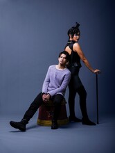 左から森崎ウィン、Crystal Kay。