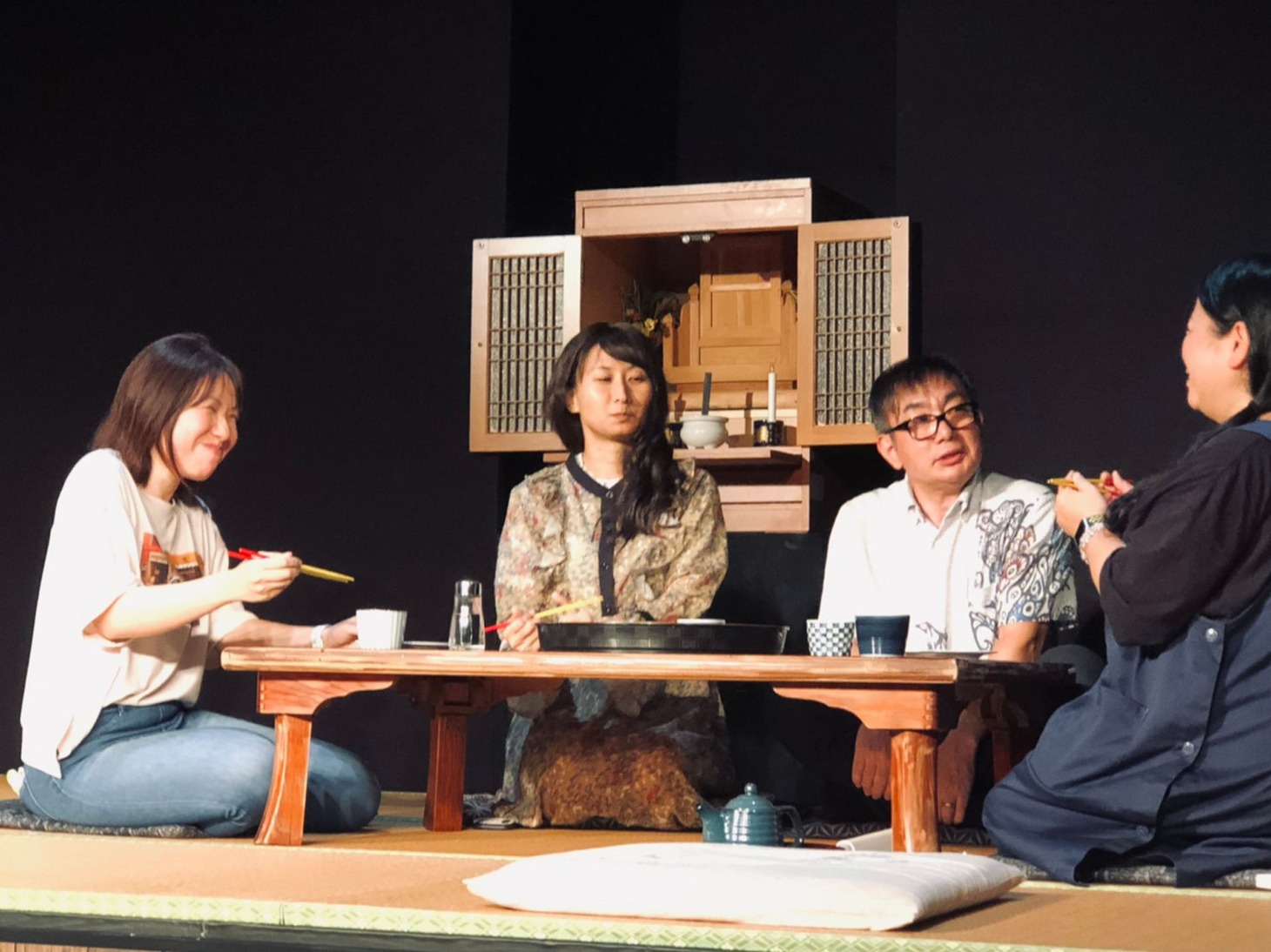 「魂（まぶい）～変わらぬモノと変わらぬモノ～」稽古の様子。