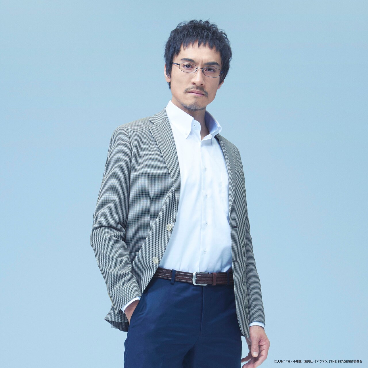 唐橋充扮する佐々木尚。(c)大場つぐみ・小畑健／集英社・「バクマン。」THE STAGE製作委員会