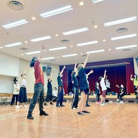 劇団ぱすてるからっと ダンス稽古の様子。