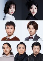 上段左から能條愛未、矢島舞美。中段左から富岡晃一郎、納谷健。下段左から吉田美佳子、新原武、吉田智則。