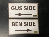 客席案内板マグネットシート（2枚セット）