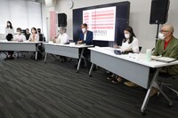 「豊岡演劇祭2021 Toyooka Theater Festival」記者会見の様子。