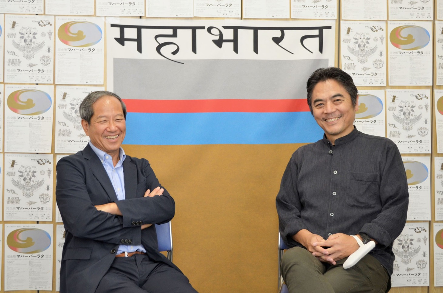 左から蓑田秀策、小池博史。