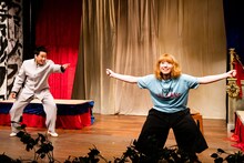 劇団「地蔵中毒」第14回公演 無教訓意味なし演劇vol.14「母さんが夜なべをしてJavaScript組んでくれた」より。