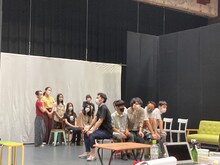 DULL-COLORED POP 第23回本公演「丘の上、ねむのき産婦人科」稽古の様子。