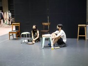 DULL-COLORED POP 第23回本公演「丘の上、ねむのき産婦人科」稽古の様子。