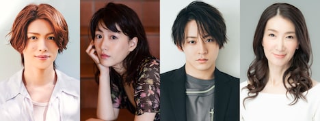 左から立石俊樹、花乃まりあ、牧島輝、春野寿美礼。