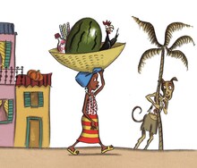 人形劇団ひとみ座「かわいいサルマ」ビジュアル