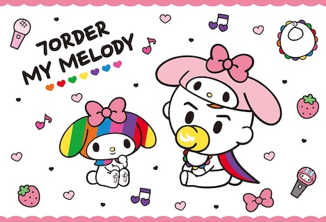 小田ちゃん×マイメロディのビジュアル。