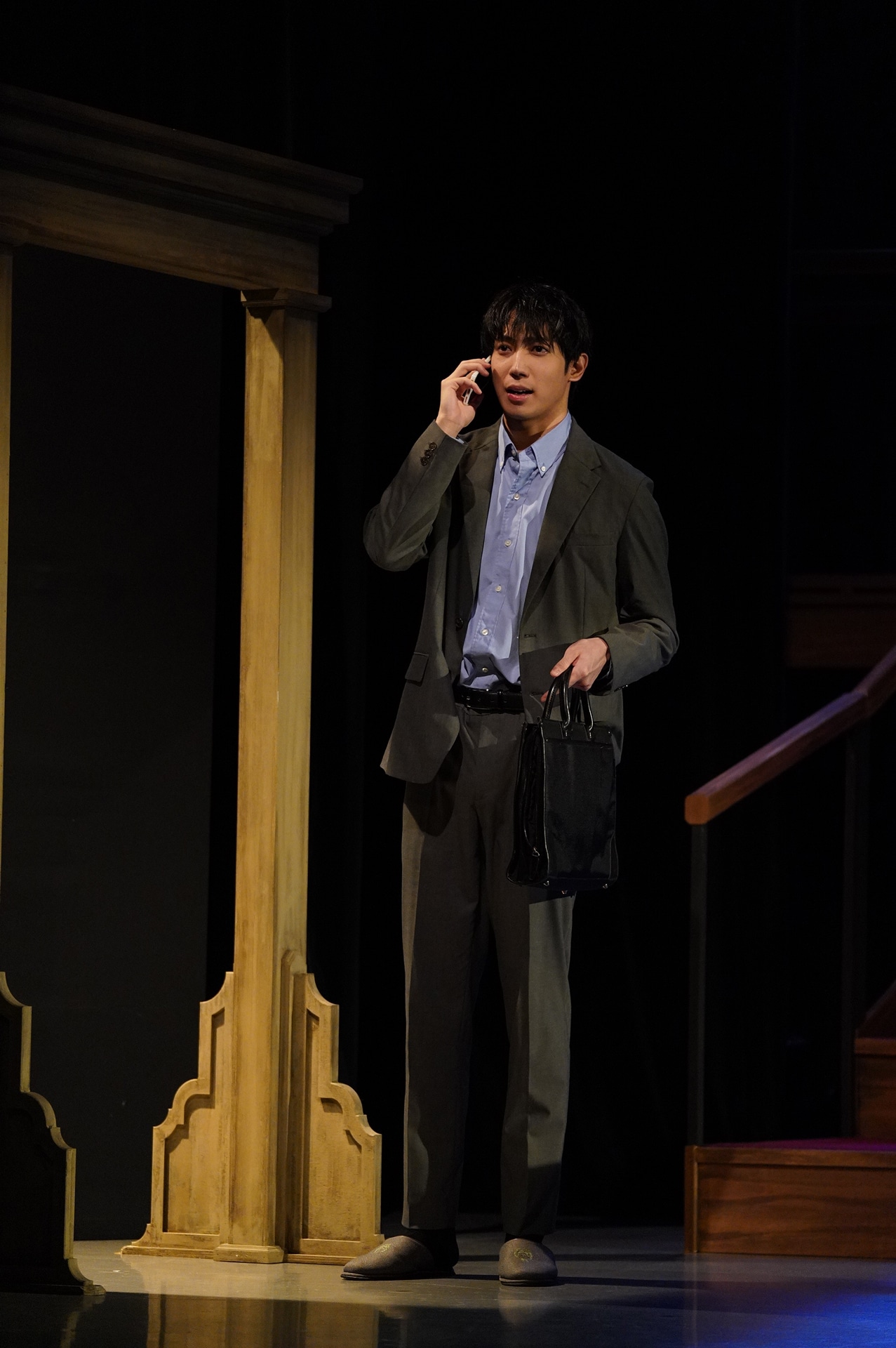 二人芝居「息子の証明」ゲネプロより。