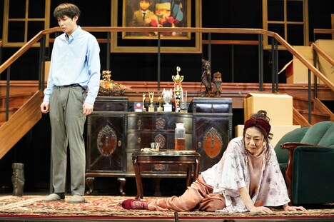 二人芝居「息子の証明」ゲネプロより。