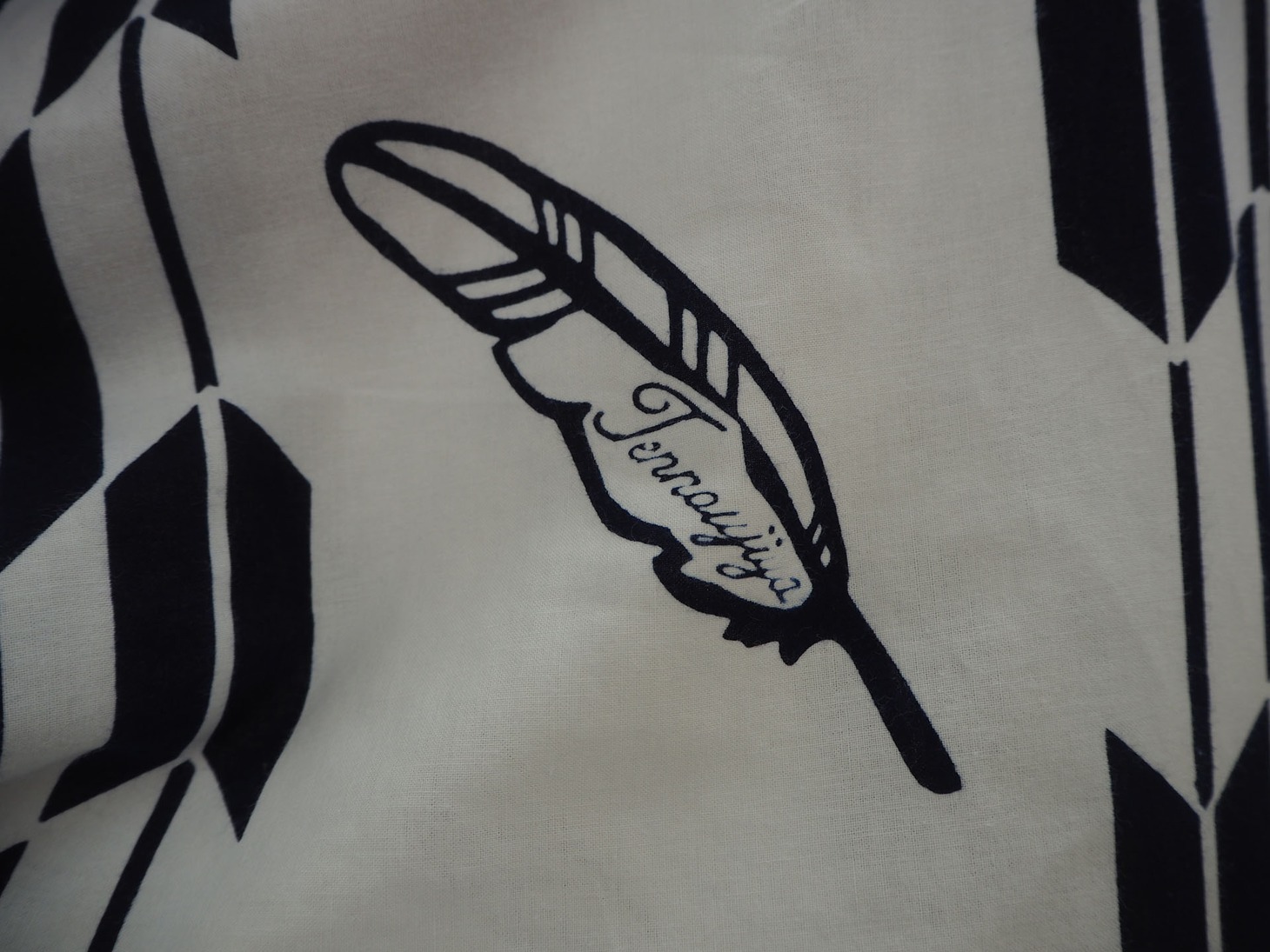 羽の中の文字に注目！