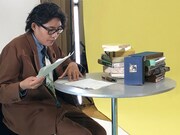 収録中の木ノ下裕一。
