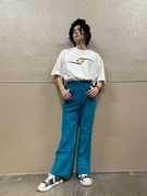 “稽古着っぽくないけどすごく動きやすい”スタイルで稽古に臨む佐奈。