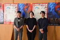 左から西沢栄治、小川絵梨子、倉持裕。