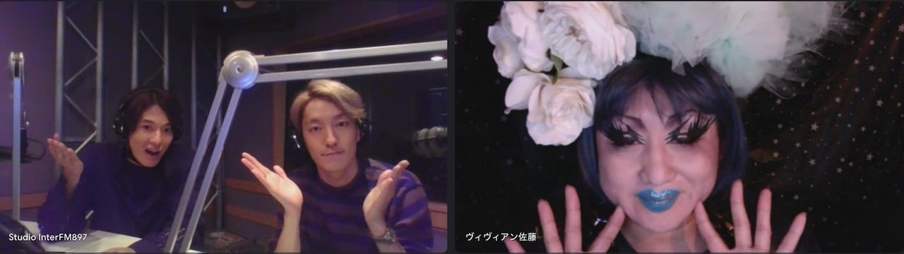 左から真田佑馬、森田美勇人、ヴィヴィアン佐藤。