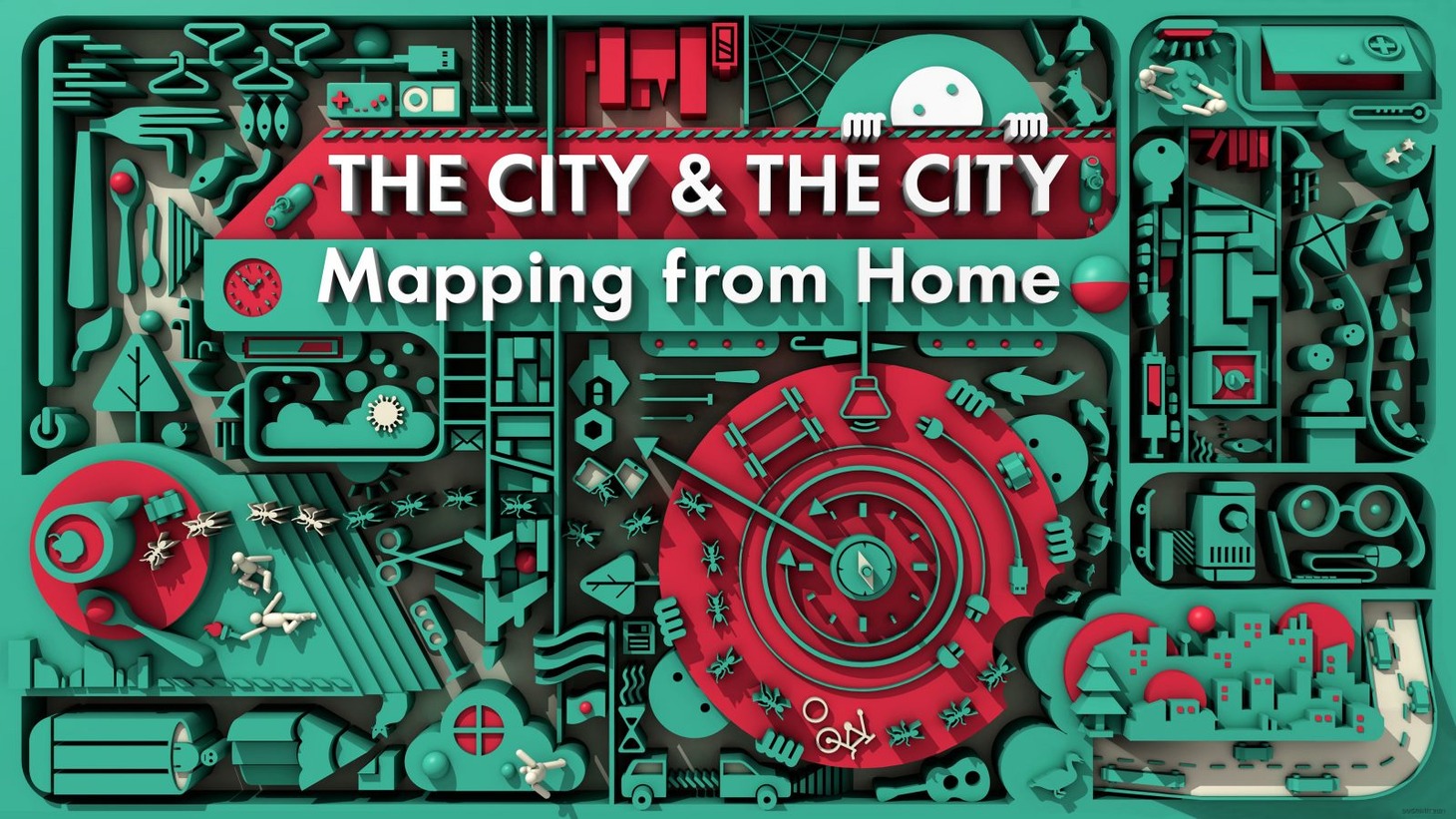 「The City & The City: Mapping from Home」キービジュアル