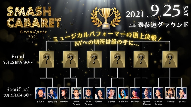 観客がミュージカルパフォーマーの"頂点"決める「SMASH CABARETグランプリ2021」 - Vimarsana News