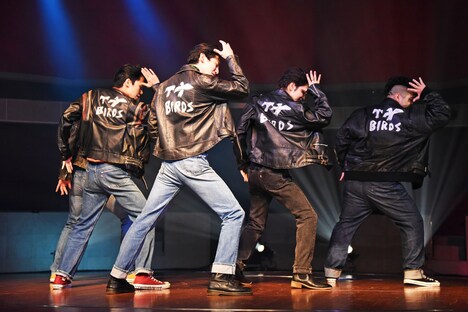ミュージカル「GREASE」PV撮影リハーサルの様子。