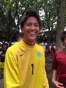 サッカー少年時代の甲斐翔真。