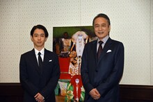 左から片岡千之助、片岡仁左衛門。