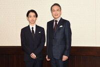 左から片岡千之助、片岡仁左衛門。