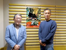 左から徳光和夫、市川海老蔵。