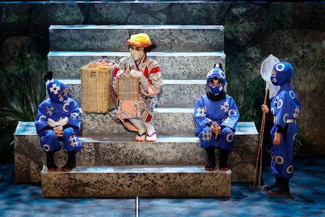 「ミュージカル『忍たま乱太郎』第12弾 まさかの共闘!?大作戦!!」より。(撮影:丸山尚)