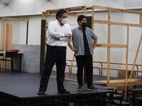 全国共同制作オペラ「團伊玖磨 / 歌劇『夕鶴』（新演出）」稽古の様子。