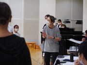 全国共同制作オペラ「團伊玖磨 / 歌劇『夕鶴』（新演出）」稽古の様子。