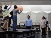 全国共同制作オペラ「團伊玖磨 / 歌劇『夕鶴』（新演出）」稽古の様子。